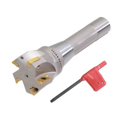 R8 Shank 2'' Indexable End Mill 90 Degree Carbide Milling Cutter