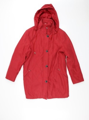ELEGAUZE Damen rote Jacke Mantel Größe 10