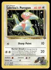 Sabrina's Porygon 98/132 Common Gym Challenge Pokemon Unlimited NM on eBay