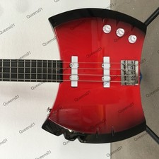 Red Marceline Axe Electric Bass Guitar 4 String Basswood Body Rosewood Fretboard