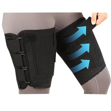 CMRCOYO Thigh Compression Sleeve 1 Pair leg compression sleeve Medium, Black