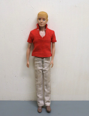 Vintage 1960 Barbie Ken Doll Blonde Hair with original Outfit  2E