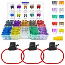 MuHize ATO/ATC Fuse Kit with Inline Holders - 3 Inline 12 AWG Fuse Holders an...
