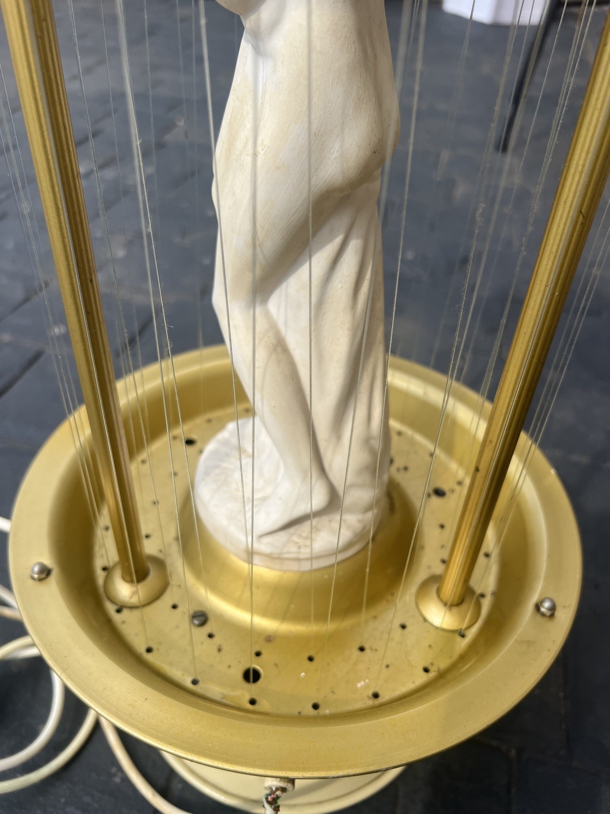 Vintage Lady in the Rain - Oil Lamps