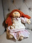 Vintage Cabbage Patch Kids Doll With Red Hair And Blue Eyes 1978/1982