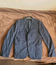 Kiomi Suit Jacket Navy Blue Single Breasted