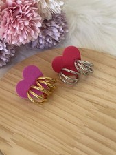 Orecchini Triana a Cerchio Triplo in Acciaio Inossidabile - Design Minimal a 3 F