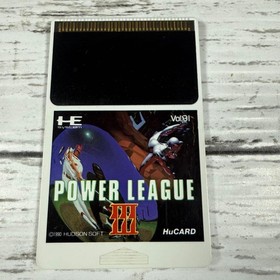【PC Engine HuCARD】 POWER LEAGUE III