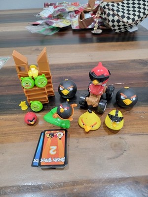 Angry Birds Go Playskool Red Bird Head And KNOCK ON WOOD Game Rare 2014