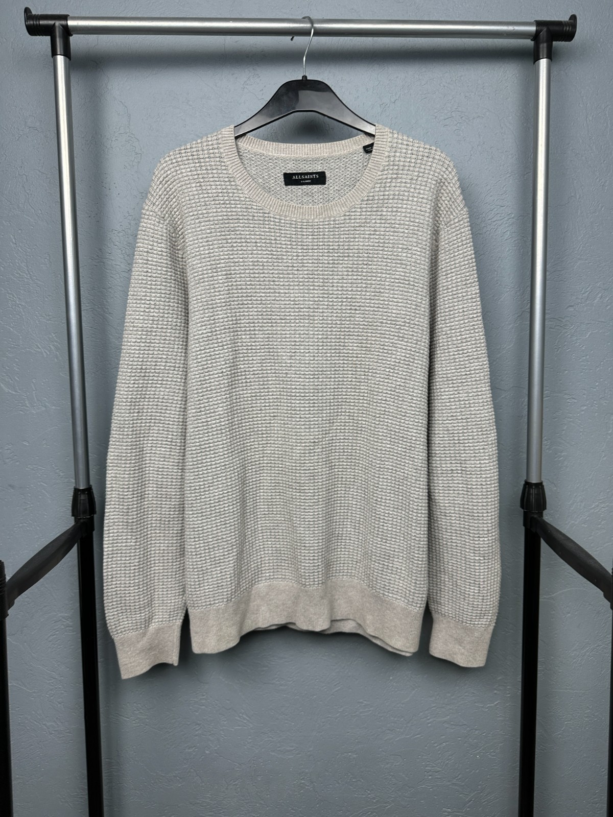 Allsaints Mens Rye Crew Neck Knit Sweater Size XL