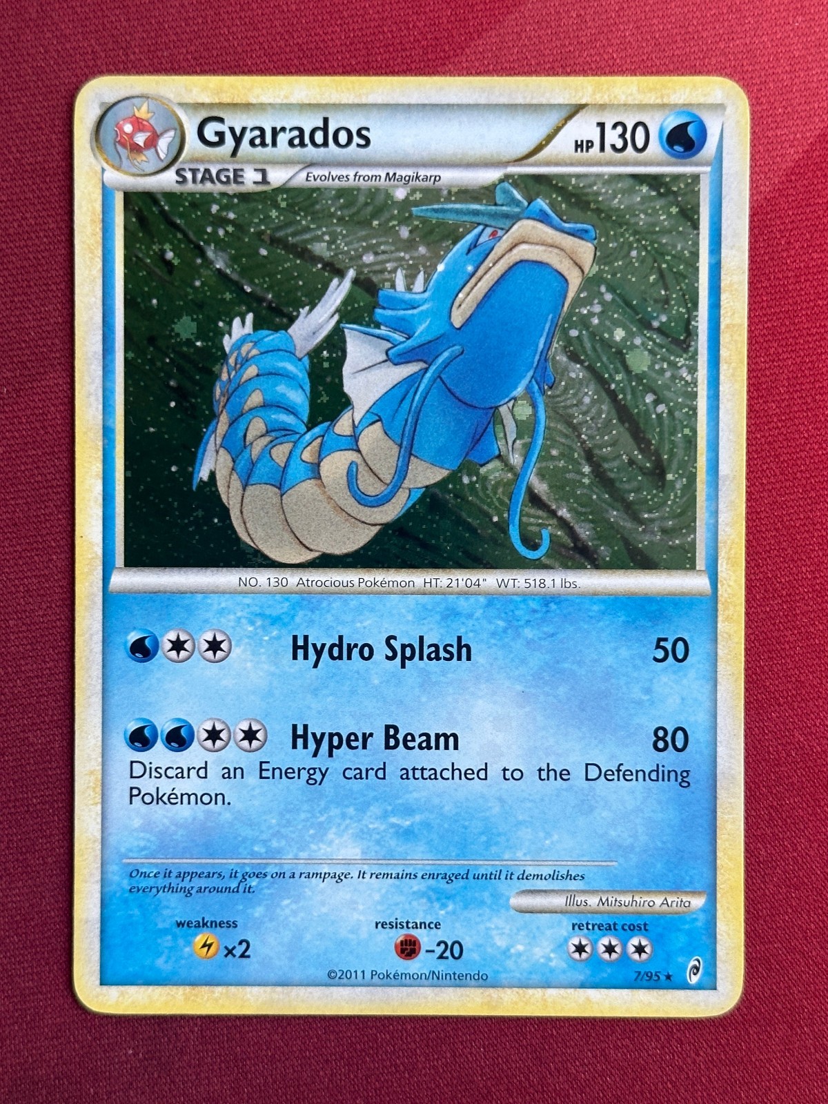GYARADOS 7/95 Call of Legends HOLO rare Pokemon TCG card NM