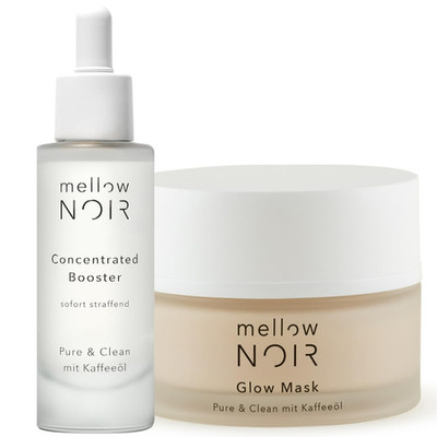 Mellow NOIR Anti-Falten Nachtpflege Duo - Hyaluronserum Mit Täglicher Nachtcreme