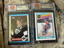 WAYNE GRETZKY 1989 Topps 1984 OPC Lot Of 2 HOF Oilers Kings NM+ 7.5 6.5 SCD
