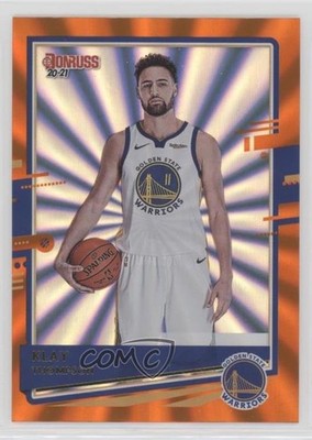 2020-21 Panini Donruss Orange Laser Klay Thompson #32 7iu
