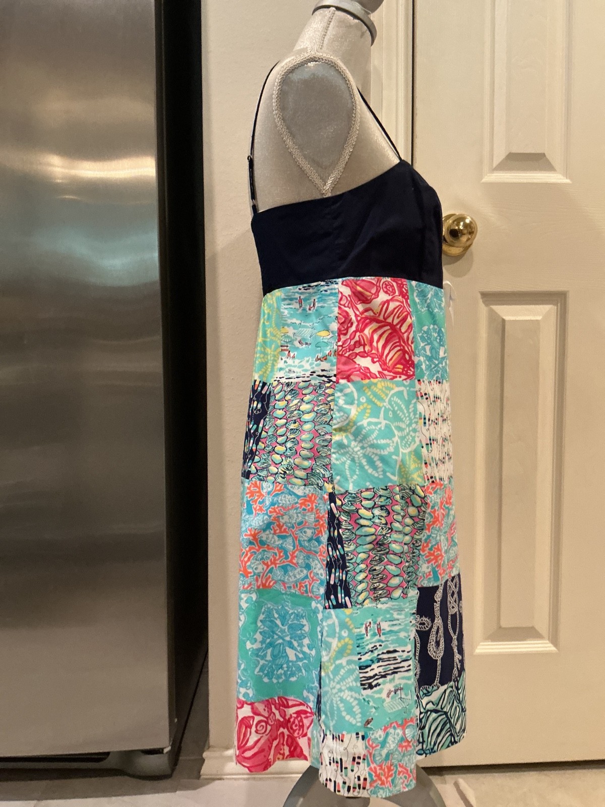 Lilly Pulitzer Womens Multi Patchwork Strap Sundr… - image 8