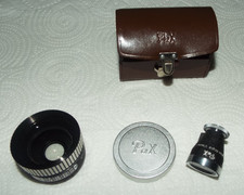 LENTE Y VISOR GRAN ANGULAR CÁMARA PAX VINTAGE + ESTUCHE ORIGINAL Y TAPA DE LENTE ¡¡¡LEER!!!!