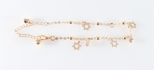 Foot Jewelry Leg Anklets Bracelets Star of David Ankle leg chain charm Jewel - 第 3/6 張圖片
