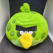 Angry Birds Terence Plush Zombie Space Bird Green Spots No Sound Commonwealth 5"