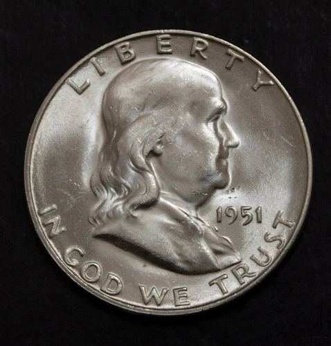 1951 S Franklin Half Dollar Choice BU  Lot 2745