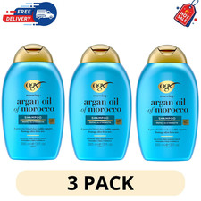 3 Pack OGX Renewing Argan Oil of Morocco Shampoo 13 fl oz Moisturizing Hair Care