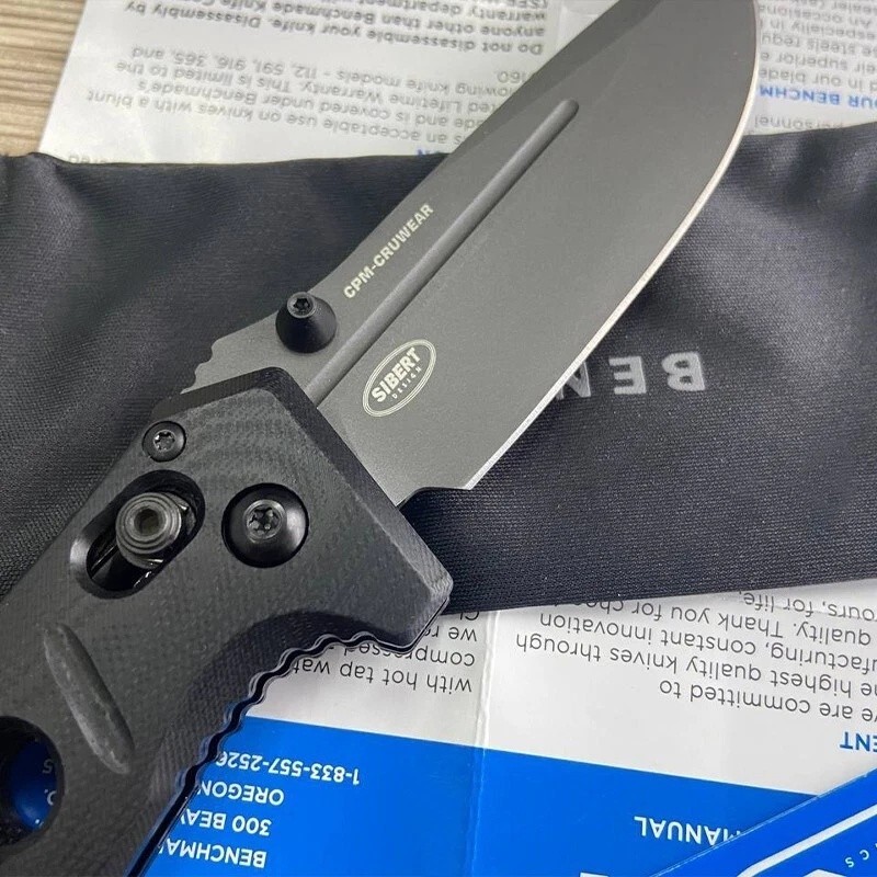 Benchmade Mini Adamas 273GY-1 Black G10 Axis Lock Folding Knife