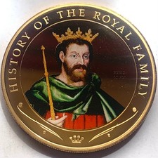 Cook Island 1 Dollar 2010 History of The Royal Family King John