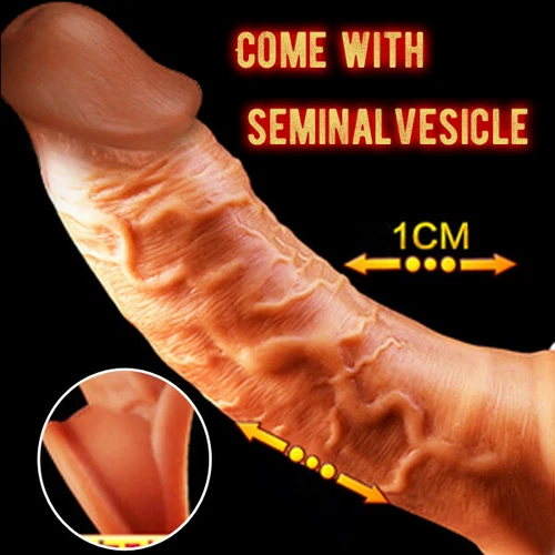 2PCS Cock-Girth-Enlarger-Enhancer-Penis-Extension-Extender Sheath-Dick-Sleeve - Picture 2 of 12