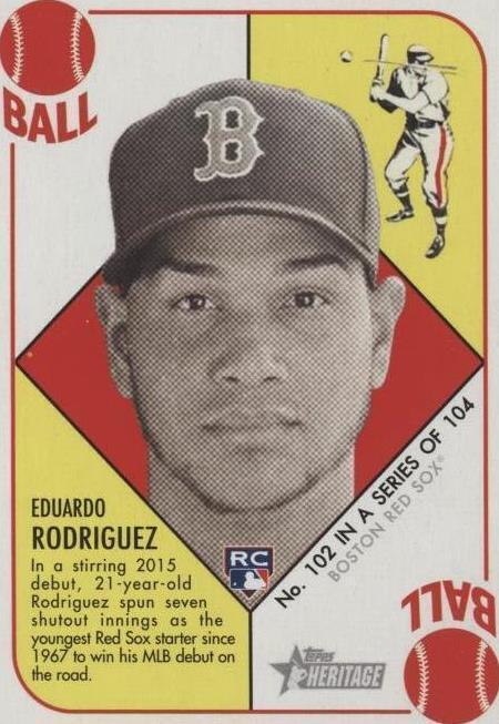 2015 Topps Heritage '51 - Eduardo Rodriguez #102 - 1 of 1