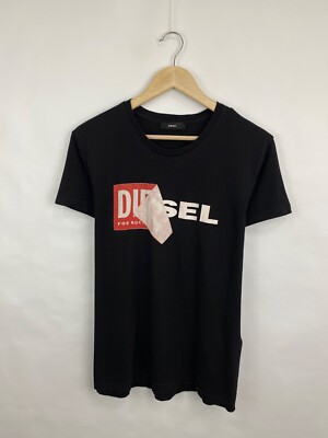 Vintage Y2K Diesel Box Logo T-Shirt Retro Rare Hype size L color