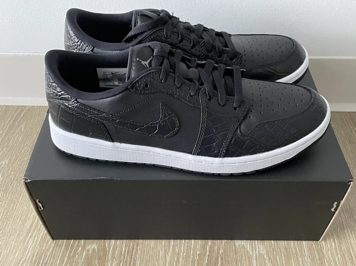 Nike Air Jordan 1 Low G Golf Black Croc DS Brand New 12 eBay