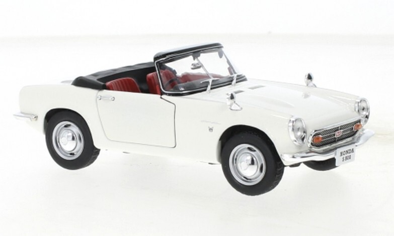 Honda S800 cabriolet 1966 Whitebox blanche 1/24 cadeau pour passionné