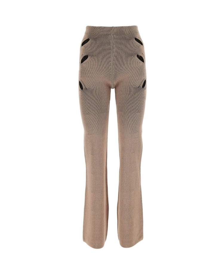 DION LEE Womens Mens Lock Slit Pant Camel Black Size XS RRP$590.00 NWT UNISEX image 2