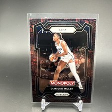 2024 Prizm Monopoly WNBA #9 DIAMOND MILLER Red Classic Icons Prizm
