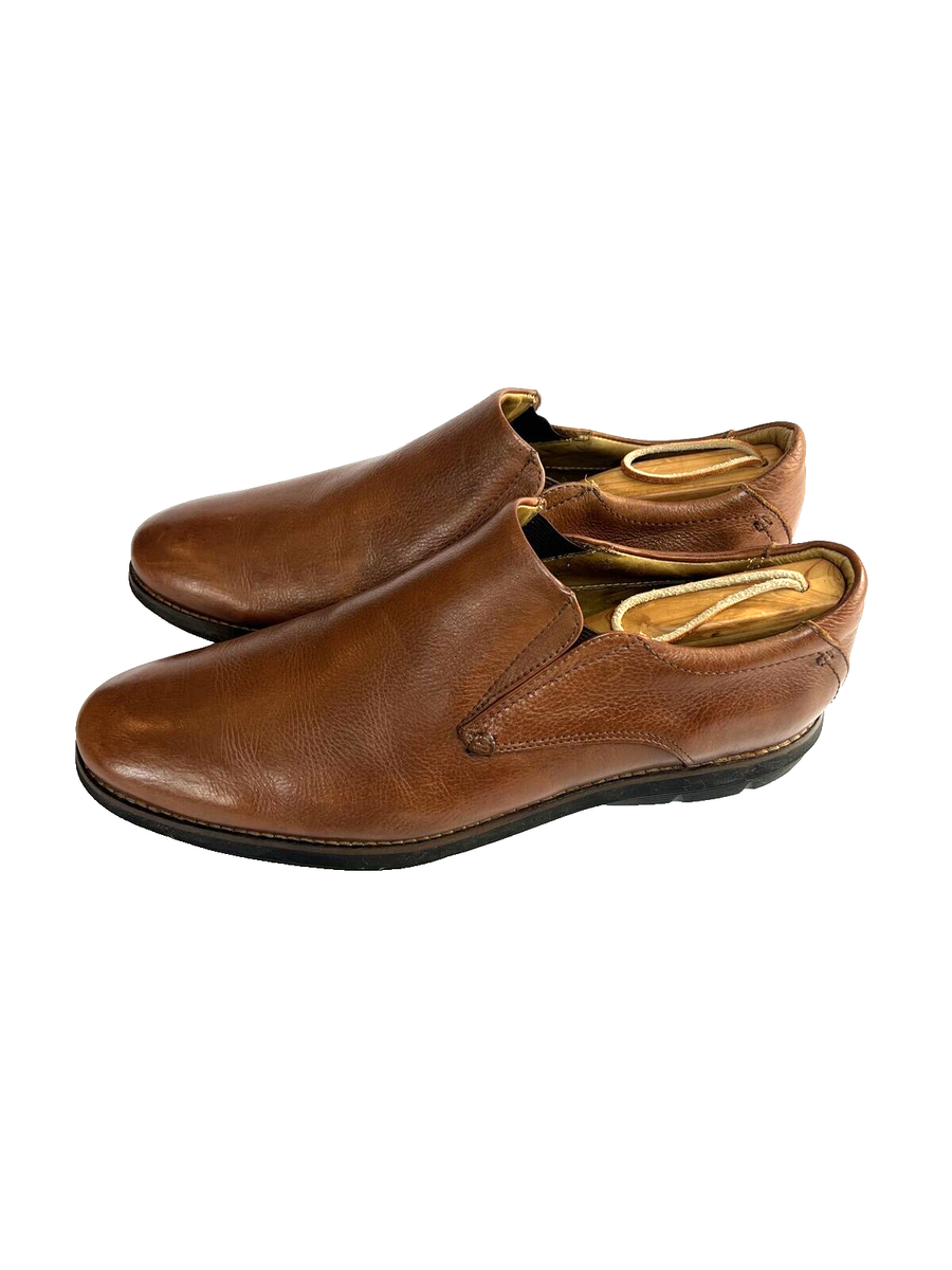 American Classic By De La Rentis Brown Leather Loafers Slip  display picture 1