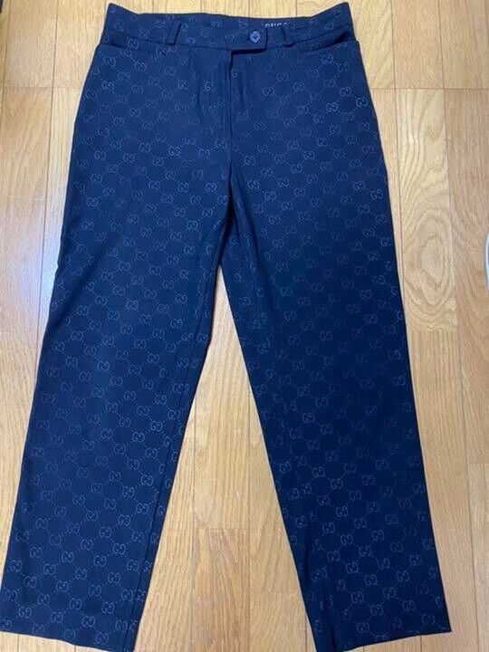 GUCCI GG Logo Slacks Pants men Size 44 authentic USED GUCCI GG Logo Slacks Pants men Size 44 authentic USED