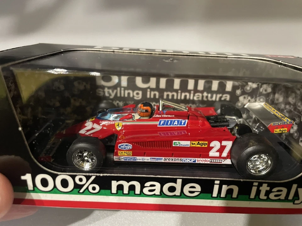 Brumm R367-27 Ferrari 126 CK #27 Villeneuve winner Monaco 1981 1/43 +driver - Immagine 4 di 4