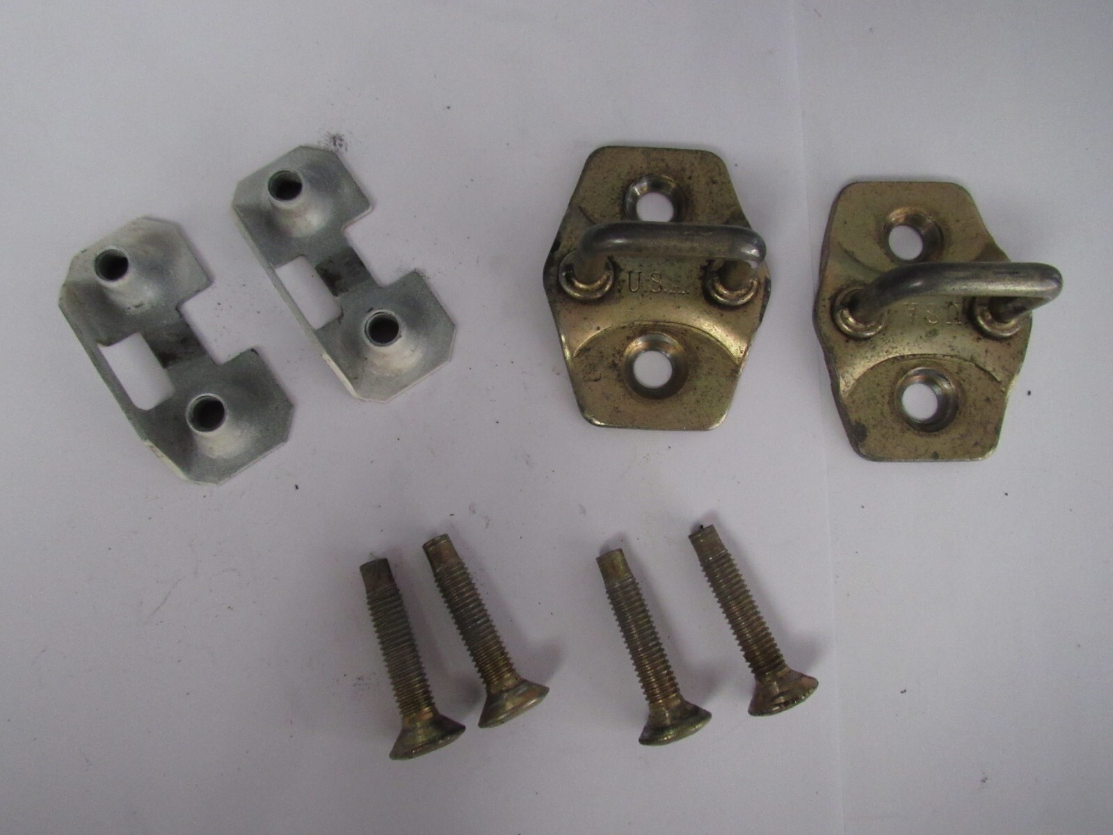 Door Latch Strikers Assembly w/ Bolts OEM 1 Pair Jeep Wrangler TJ 1997