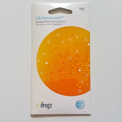 iFrogz LG Xpression C395 Screen Protector Kit  2 Pack Brand New AT&T Retail