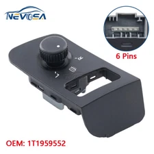 Rear View Mirror Switch Control Knob For VW Volkswagen Touran Caddy 1T1959552