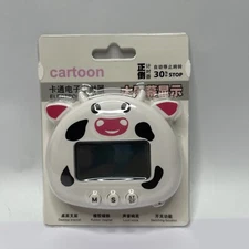 Cow Digital Timer Countdown Compact Cooking Large Digits Easy Operation w/ Stand