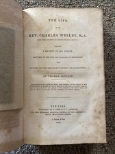 1842 - Life of Charles Wesley by Jackson - Leather - Christian Methodist History