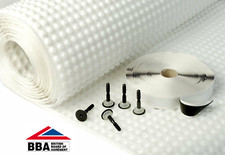 BASEMENT TANKING CAVITY DRAIN MEMBRANE DAMP PROOF KIT 2M X 20M (40M2)