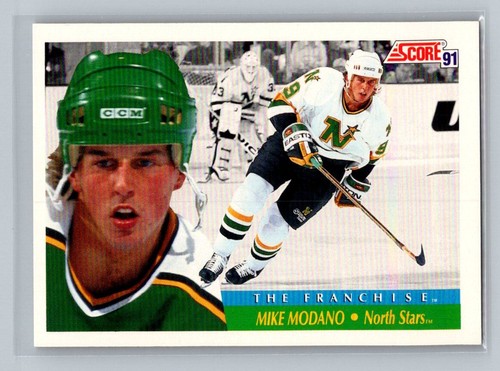 1991 Partitur American The Franchise Mike Modano #313 Minnesota North Stars