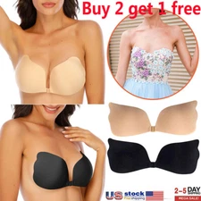 Invisible Bra Push-Up Strapless Backless Self-Adhesive Gel Magic Stick Reusable