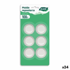Set di Stampi da Pasticceria Algon Cioccolatini Bianco Monouso [24 Unità]