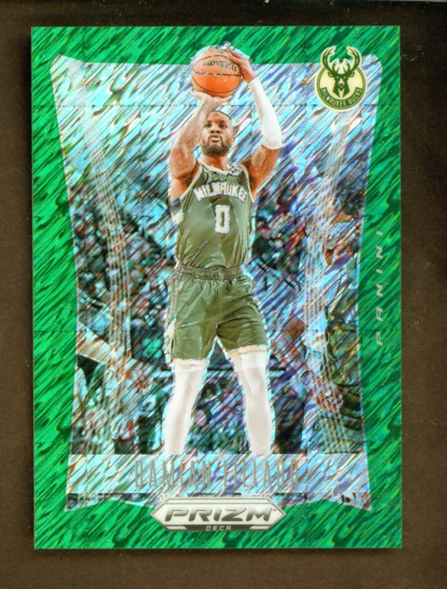 DAMIAN LILLARD 2023-24 Prizm DECA GREEN SHIMMER PRIZM SSP #06/12
