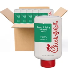 Chick-Fil-A SWEET and SPICY SRIRACHA 16 FL. Oz., Squeeze Bottles (Pack Of 6)