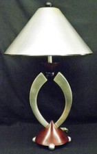 Vintage Contemporary Modern ARTMAX Abstract Pop Art 33" Table Lamp Silver Shade