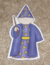 My Mind's Eye Friend Diecut.....   Wizard Friend.... HTF