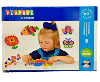 Kinder Steck Mosaik - Playbox of Sweden - Creativ - Neu OVP 2. Wahl*